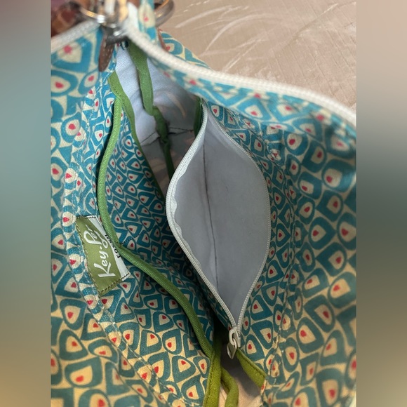 Very good used Fossil Key-per Coated canvas crossbody purse - Picture 6 of 8